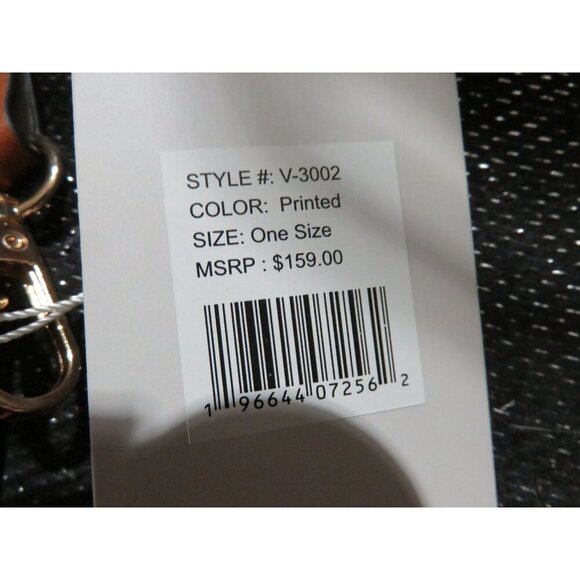 VALENTINO Orlandi Italian Leather Guitar Strap Crossbody Logo Embossed Wallet - Picture 5 of 10